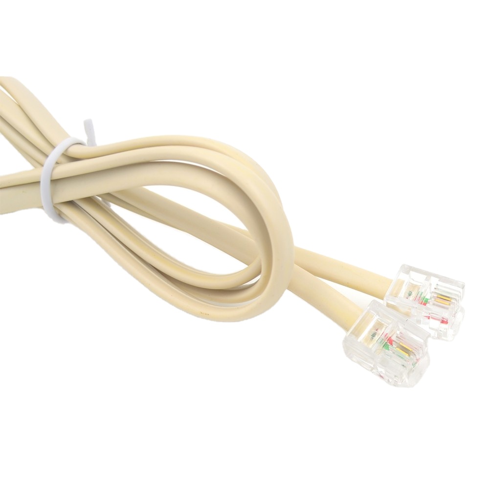 Высокое качество 6p2c cat3 RJ11 телефон коммутационных шнуров