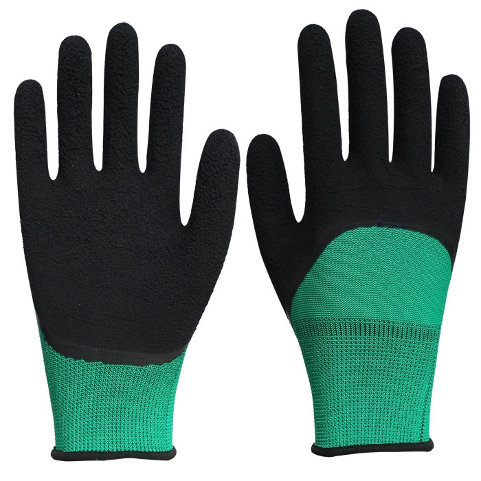 Soft 13 gauge polyester/Nylon foam latex coated safety work gloves Garden gloves