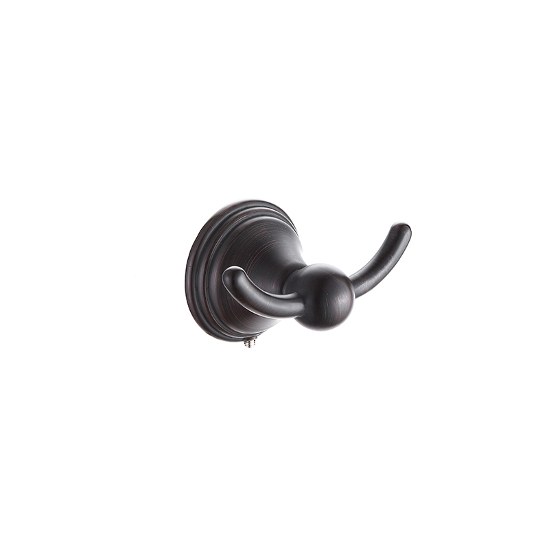 High Quality Nickel Brushed Black Chrome Black towel Robe Hook for bathrooms