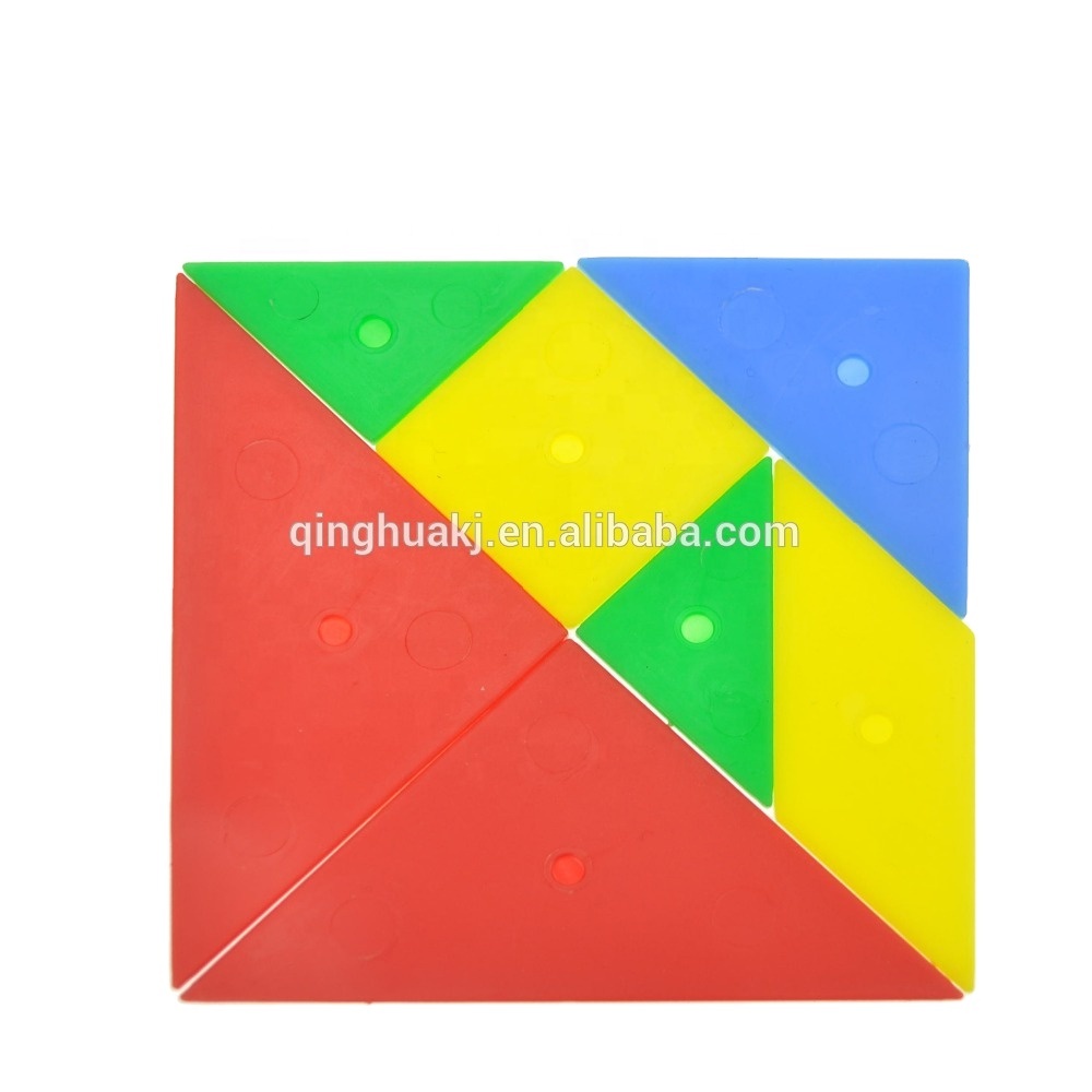 Обучающие пластиковые игрушки-пазлы tangram для детей