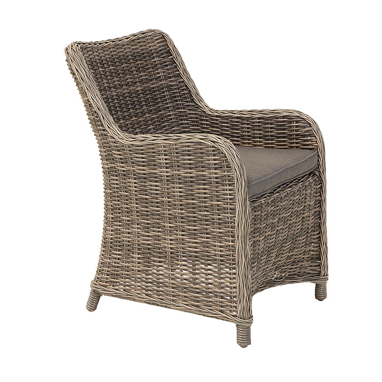 High-quality cheap sturdy durable classical half round wicker outdoor chair rattan