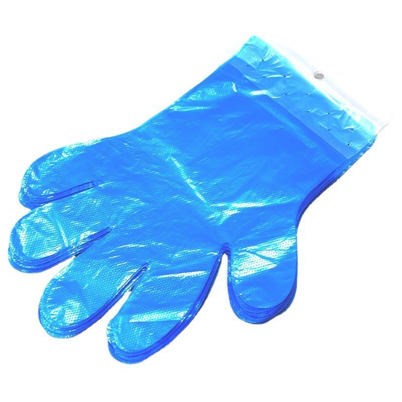 Fall Season Navy Blue Vinyl Glove Making Machine PE High Low Port Dots Gloves Cleaning Food Kitchen Home Applicable Scenarios