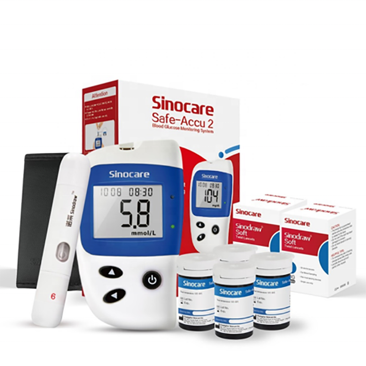 Sinocare тест-полоски для определения уровня глюкозы в крови 100 полосок Тест-Комплект для определения уровня глюкозы в крови домашний комплект для тестирования диабета