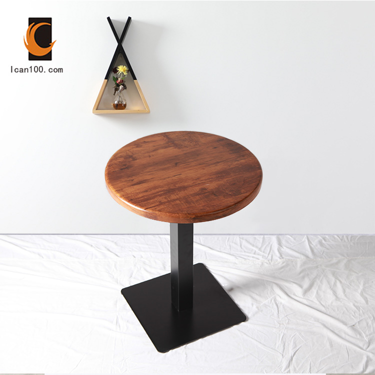 Good Quality Anti Fading Restaurants Resin Wood Round Wooden Coffee Table Top