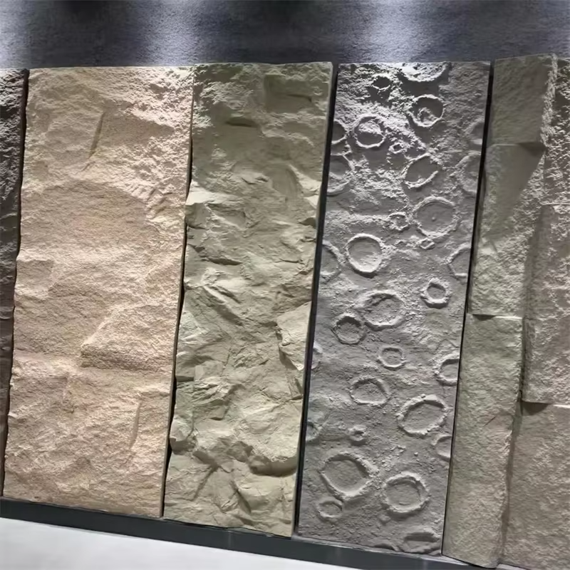 3D Faux Rock PU Wall Panel Polyurethane Stone Deco Mushroom Stone Wall Panel Cut-to-Size Outdoor/Exterior/Interior Use