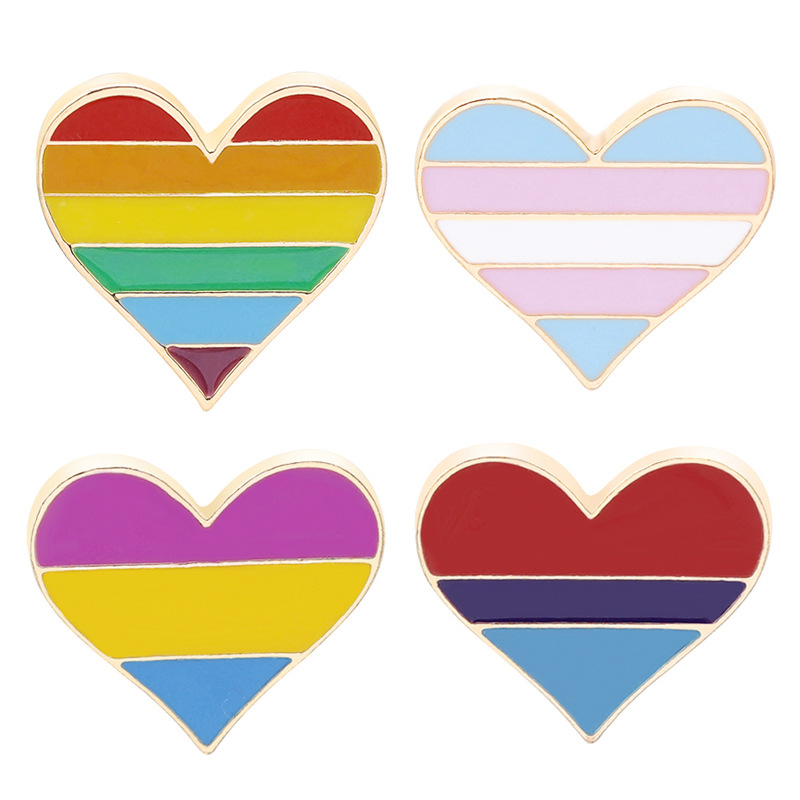 AliExpress wish explosion креативный значок в форме сердца с надписью Don't be a член love rainbow pins