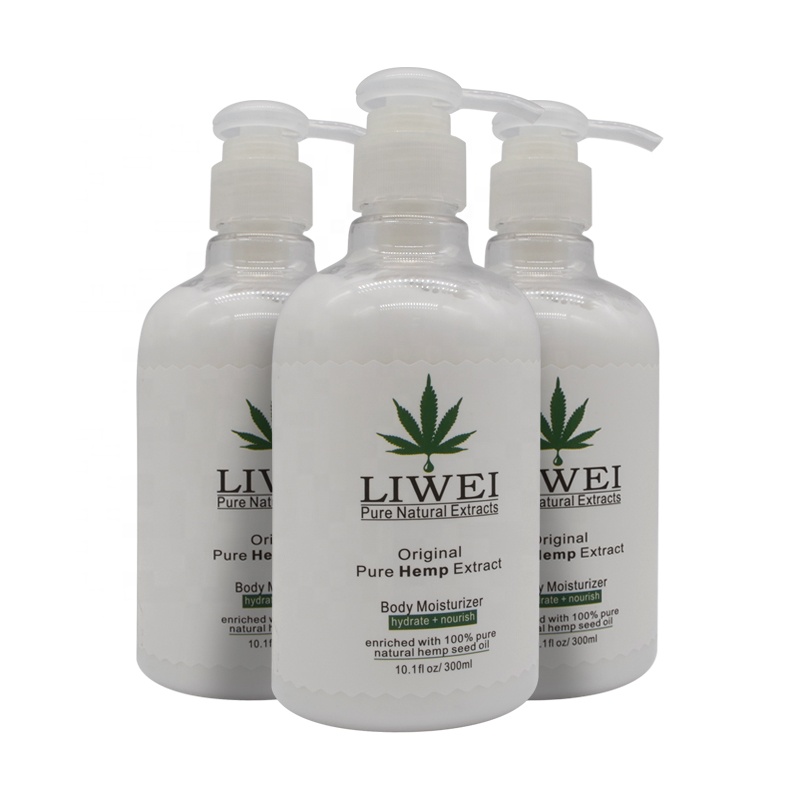 Liwei Private Label Топ рейтинг чистый натуральный оригинальный конопли лосьон для тела
