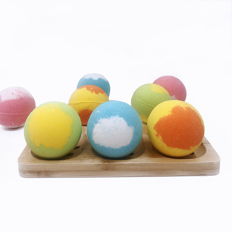 Wholesale three-color bubble bath ball clean moisture whitening skin