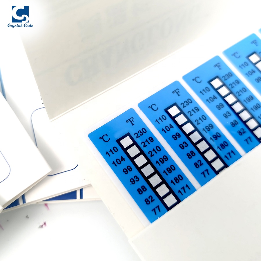 Color Label Changing Stickers Change Customized Sensitive Heat Labels Indicators Irreversible And Temperature Indicator Sticker