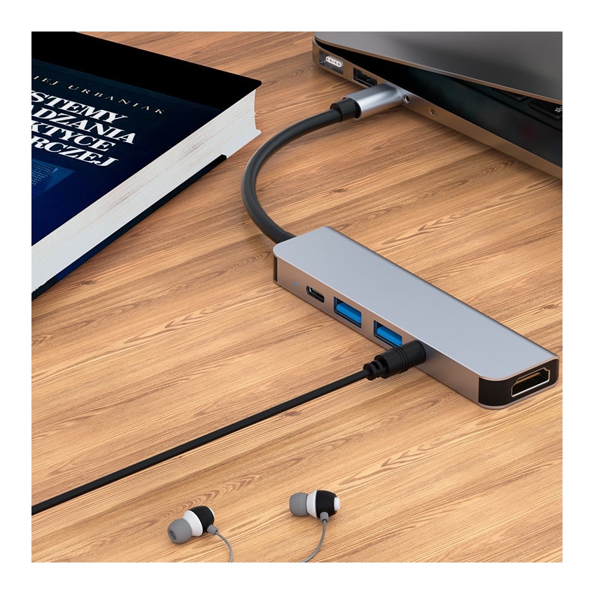 Лидер продаж, док-станция Usb 3,0, Usb Type C Hub Pd, зарядный адаптер, док-станция для ноутбука