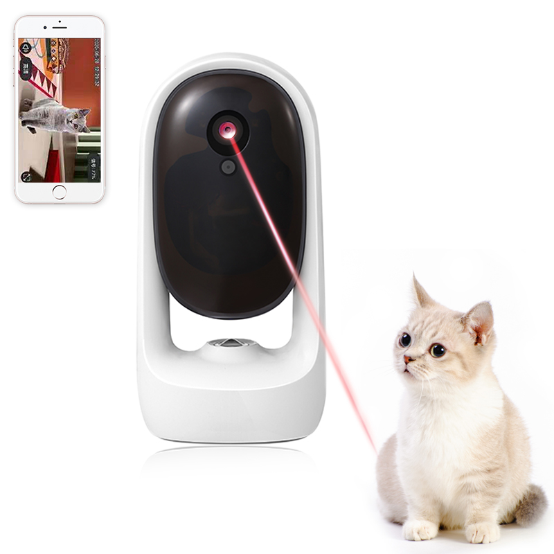 PetnessGo Home Security Monitor Loser Point Cat Toy Pet Video Record Funny Cat Equipment Laser Toys