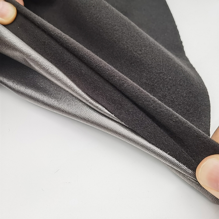 Stretch polyester fabric velvet flannel velvet TPU film is suitable for hats, suits, jackets, mattresses