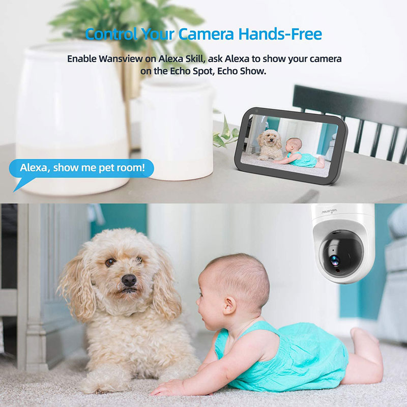 Wifi мини-камера 2.0mp Беспроводной Детский Монитор 1080P для домашних животных/малышей/пожилых