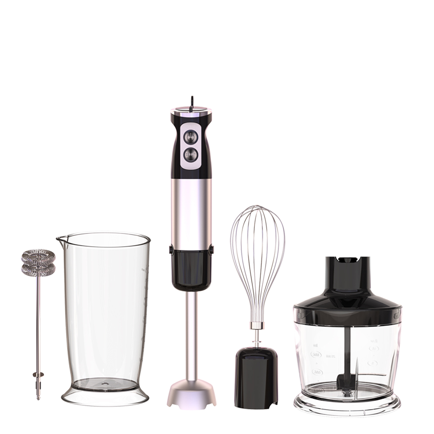 600 Watt 6-Speed Multi-Purpose Hand Blender 304 Stainless Steel electric hand blender set With Whisk Milk Frother egg beater