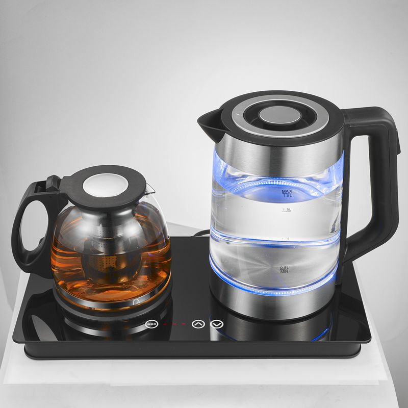 smart home appliances Middle East market Turkish Tea Kettle Electric 1.2l +1.8L tea maker machine glass electric kettles set