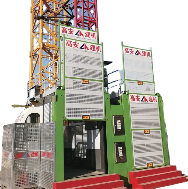 construction lift 2021 Newest 2*2000KG SC200/200construction lift machine