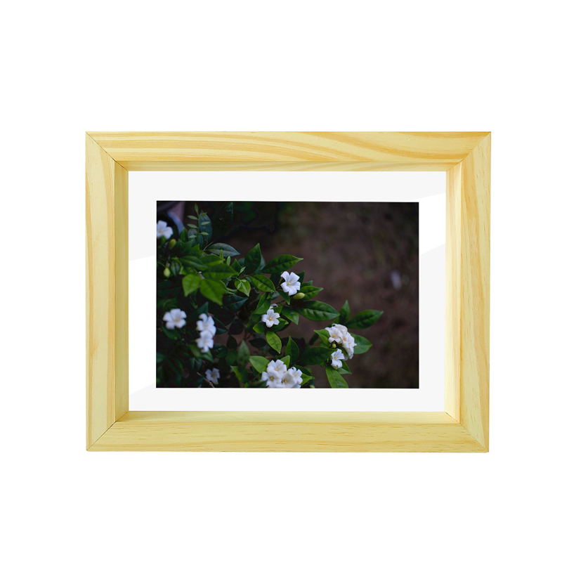 Wholesale Amazon Simple Bamboo Frame Home Office Desktop Creative Wedding 3D Floating Shadow Box Childrenhood Photos Shadow Box