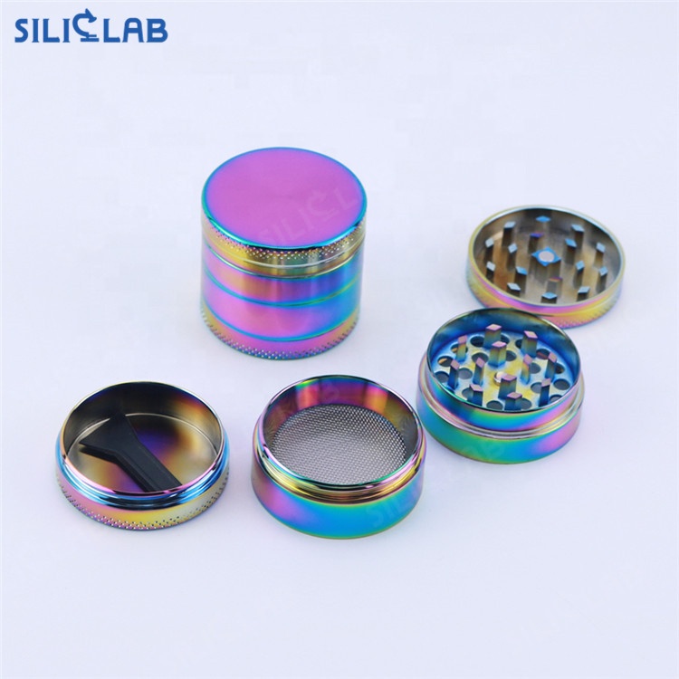 Smoking accessories logos printing grinder colorful tobacco rolling paper grinders 40mm grinder herb