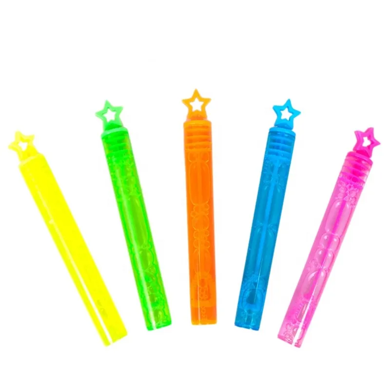 2023 Wholesale outdoor wedding party toy kids plastic bubbles wand small tube mini soap bubble