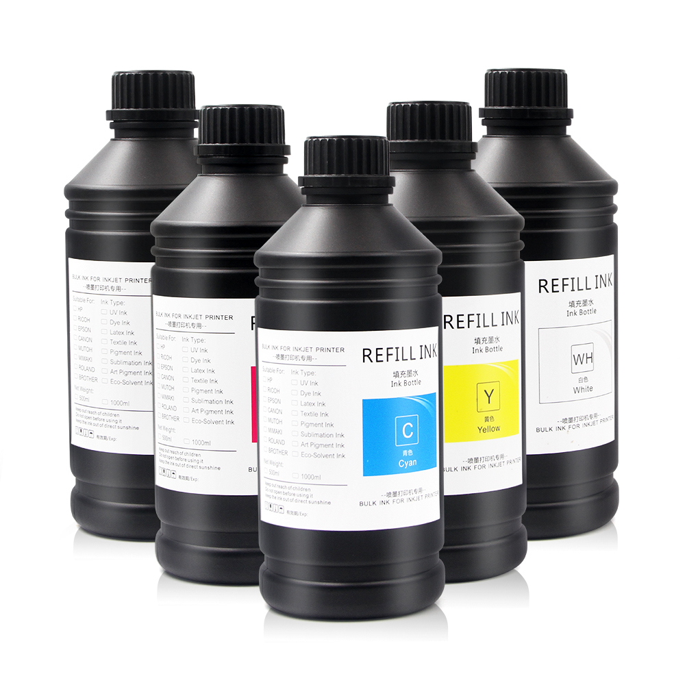 Ocbestjet Flexo светодиодные УФ-чернила для УФ-принтера Epson 1390 R1800 R1900 4800 4880 7880