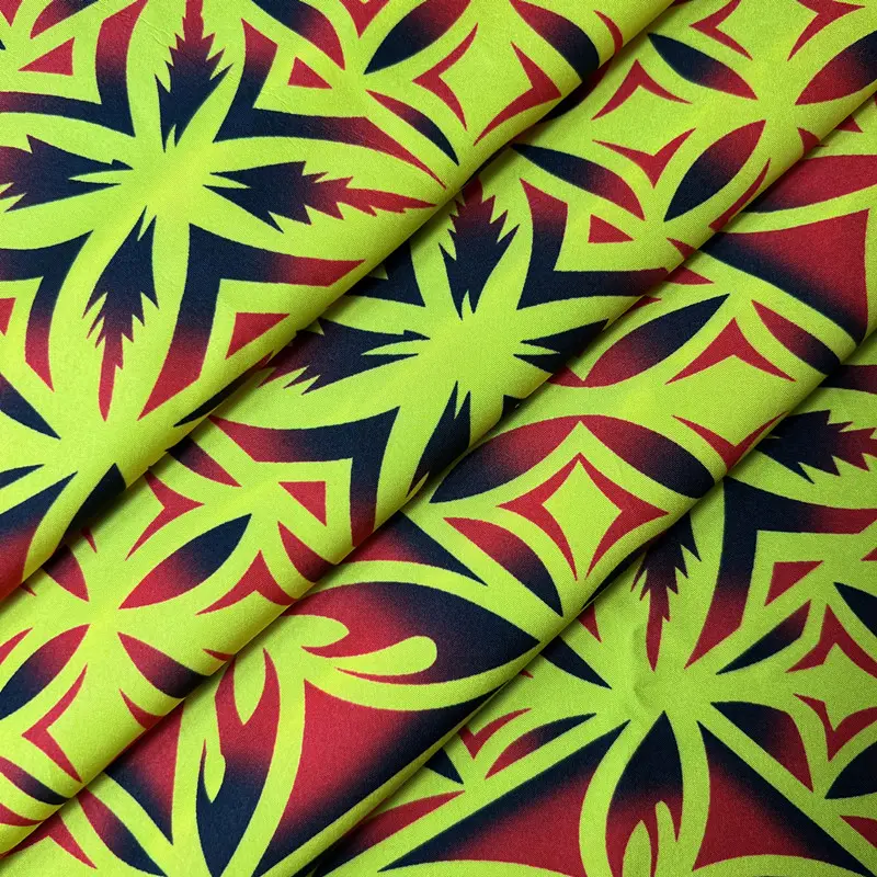Free Sample Customization Digital Printed Hawaii Pattern Rayon Poplin Fabric