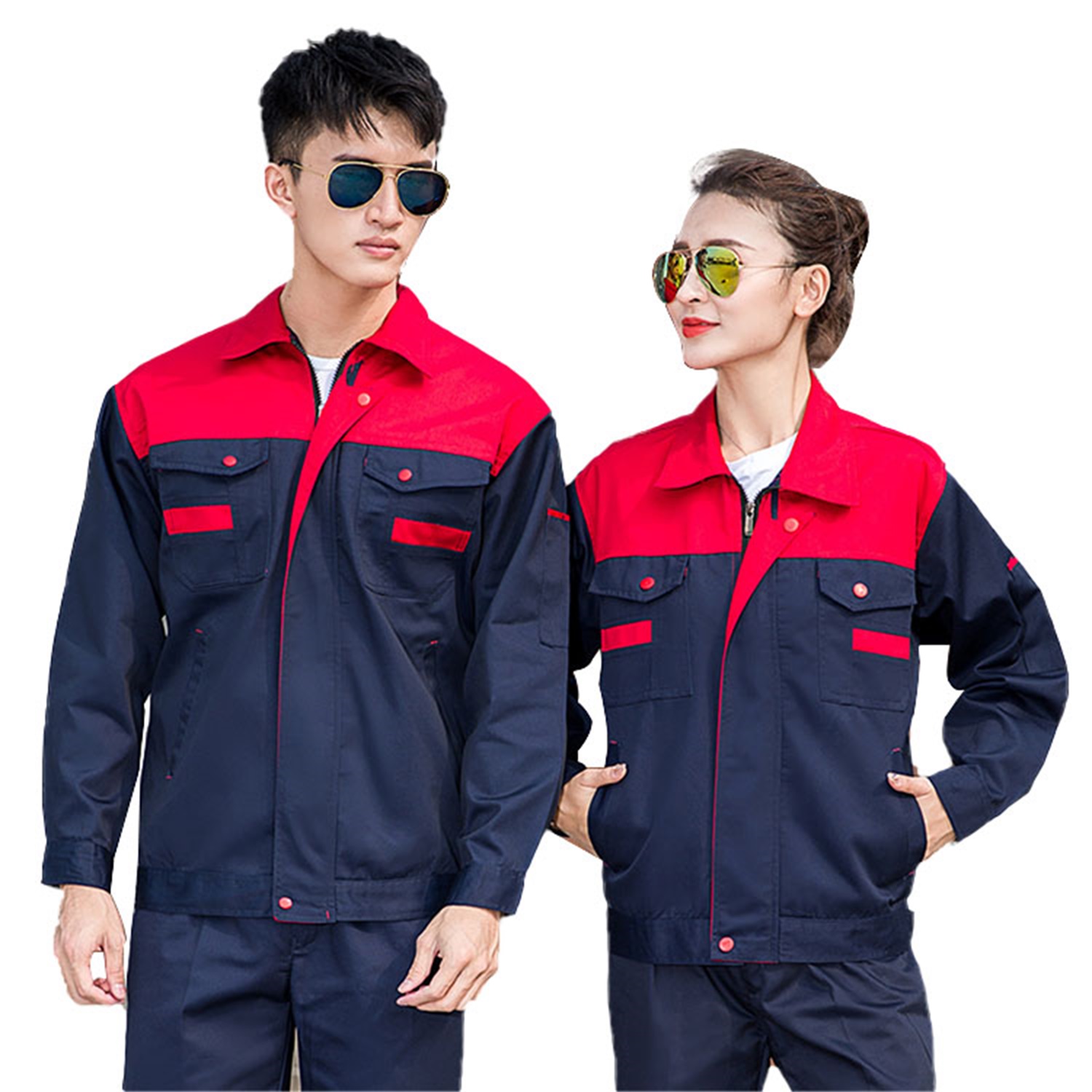 Farmer winter work jumper overall suites acid resistant auto mechanic builder embroidery office men work clothes set for men