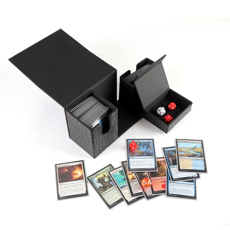 Цветная коробка для аксессуаров для настольных игр от фабрики MTG, Кожаная Коробка для хранения карт TCG