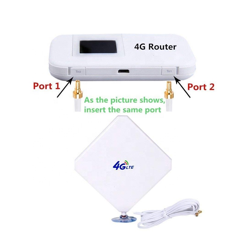 Антенна 35dbi dual CRC9/TS9/sma-male 4g, однопанельный усилитель, lte 4g mimo Wi-Fi антенна