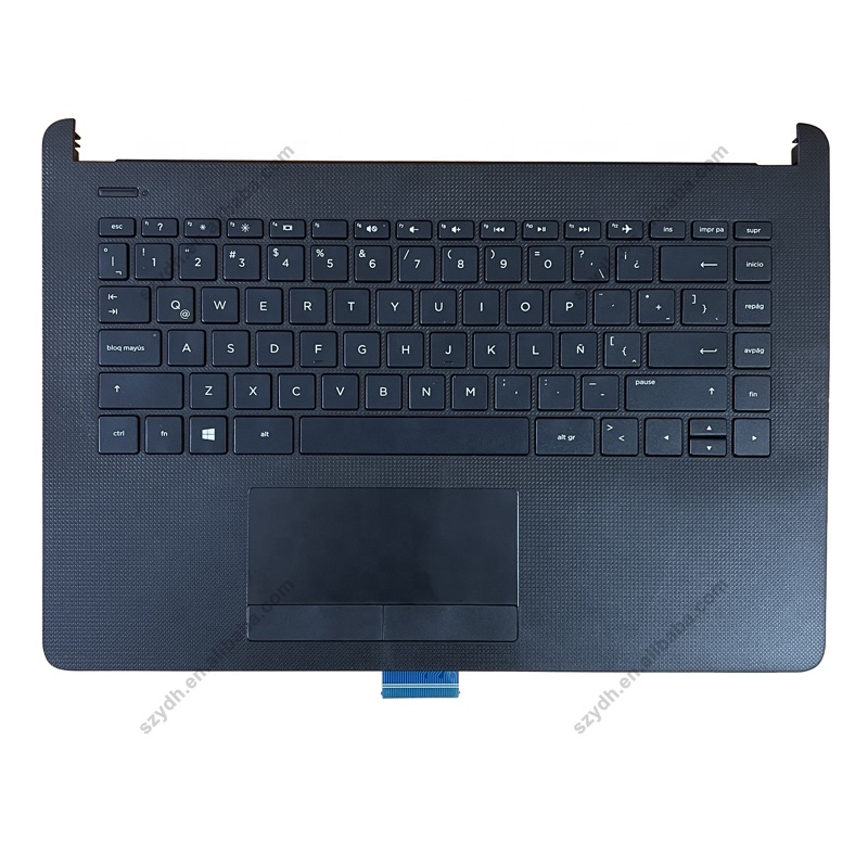 Новая испанская Латиноамериканская клавиатура для HP 14G-BR 14-BS 246 G6 245 G6, клавиатура с чехлом для рук, с чехлом C, черная с сенсорной панелью для ноутбука