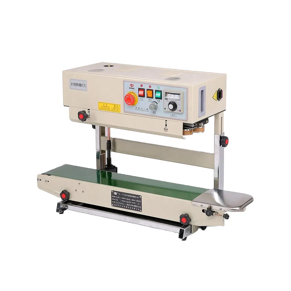 DUOQI FR-770 vertical style sealing machine plastic bag shrink sleeve seaming machine continuous band sealer
