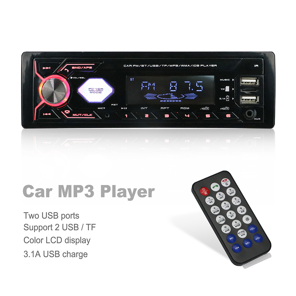 Горячая распродажа универсальный 1 Din Автомобильный MP3 плеер Автомобильный видео стерео с FM радио Bluetooth USB SD для приборной панели автомобиля аудио плеер