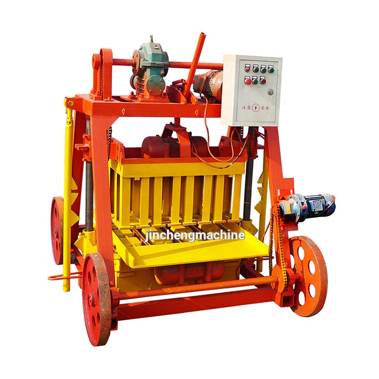 QMJ4-45 brick making machinery cement hollow bricks machine