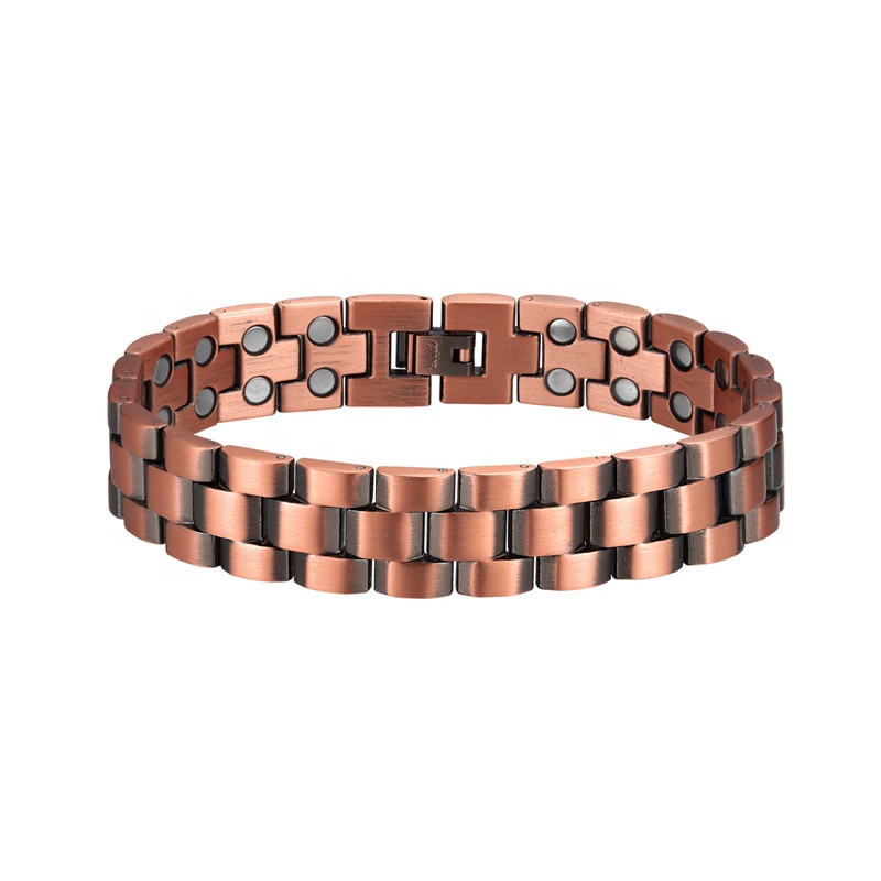 15mm Wide Bio Healthy Magnetic Copper Bracelet for Men Unisex Medical Arthritis Bracelet for Gifts Weddings Parties Engagements