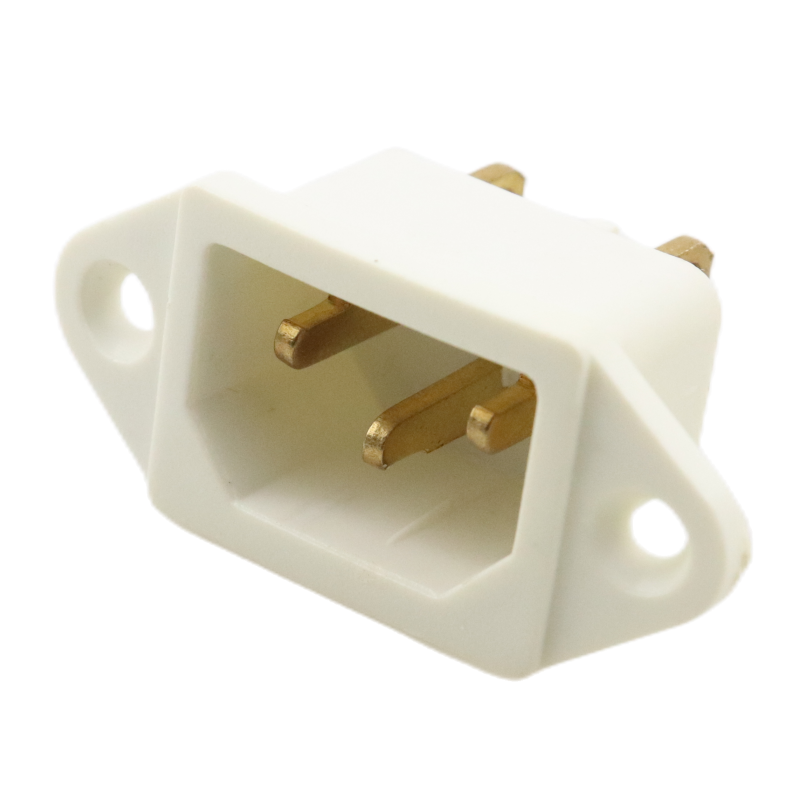 Латунные штыри 10A 250V Белый IEC 320 C14 3 контакта с разъемом «папа» панель Вход питания розетки разъемы с соблазнительными кошачьими ушками