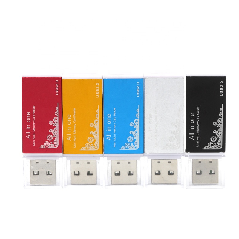 Высокая скорость USB2.0 Мульти устройство для чтения карт TF M2 Memo мини SD T-Flash мобильный телефон Mini SD TF флеш-накопитель устройство для чтения карт SD кард-ридер с двойным