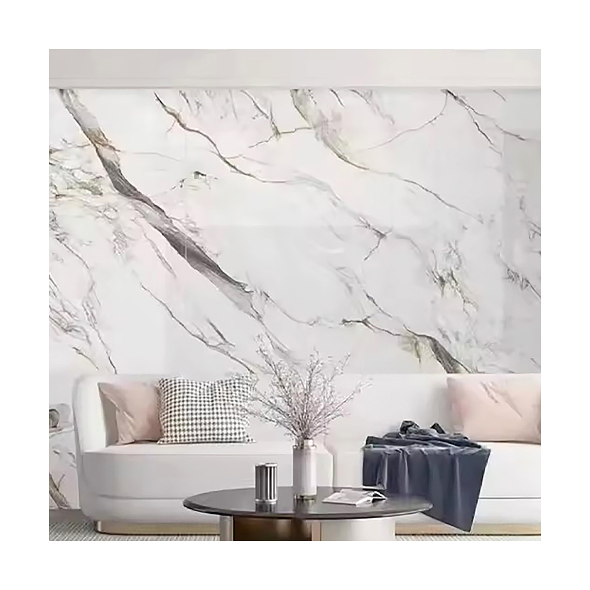 Artificial Marble Pegmatite Plate Kitchen Workbench Scratch Resistant Sintered Stone Slab Tile