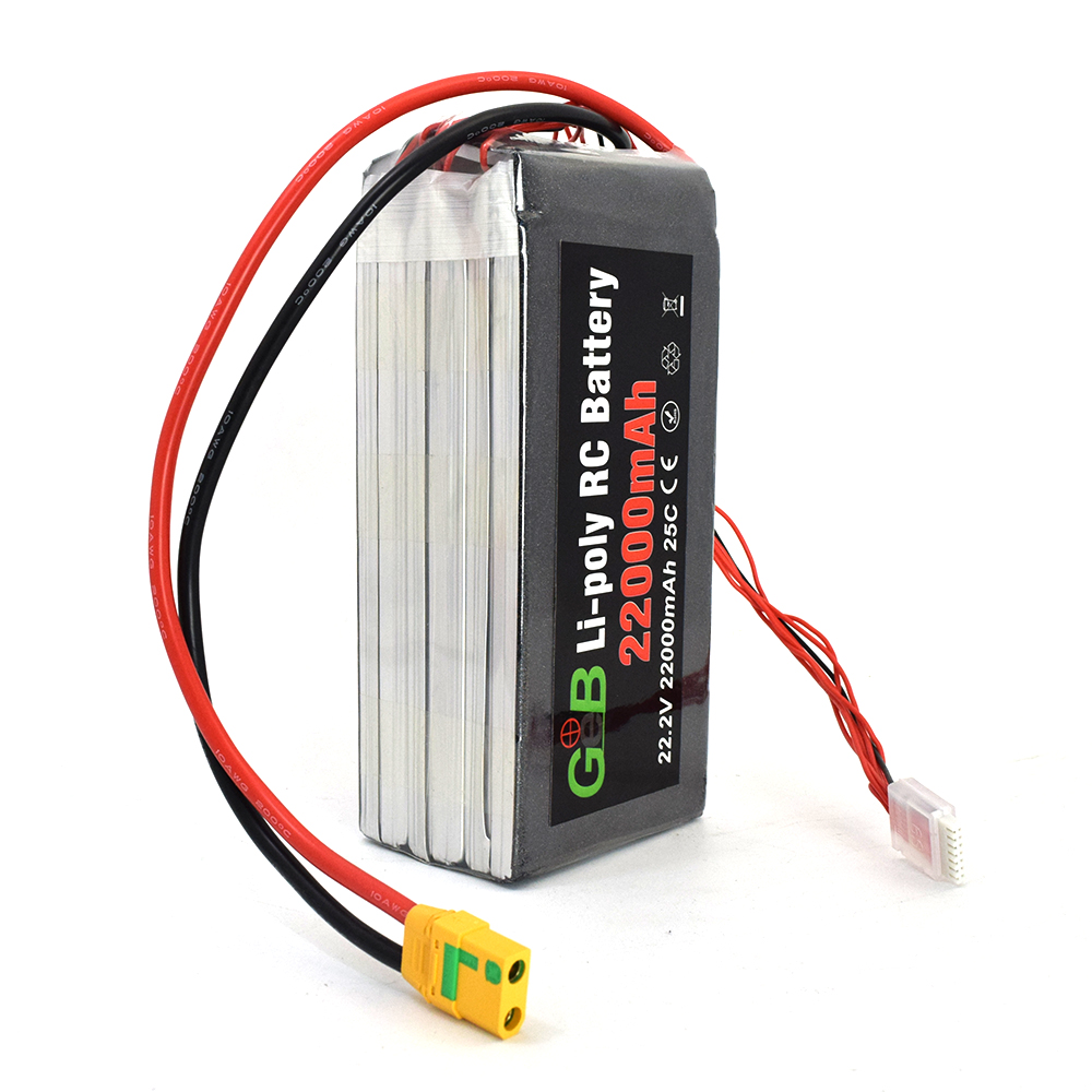 GEB Drone battery 6S 22,2 V 25C перезаряжаемый литий-полимерный 22000mAh литий-полимерный аккумулятор для радиоуправляемых автомобилей дронов