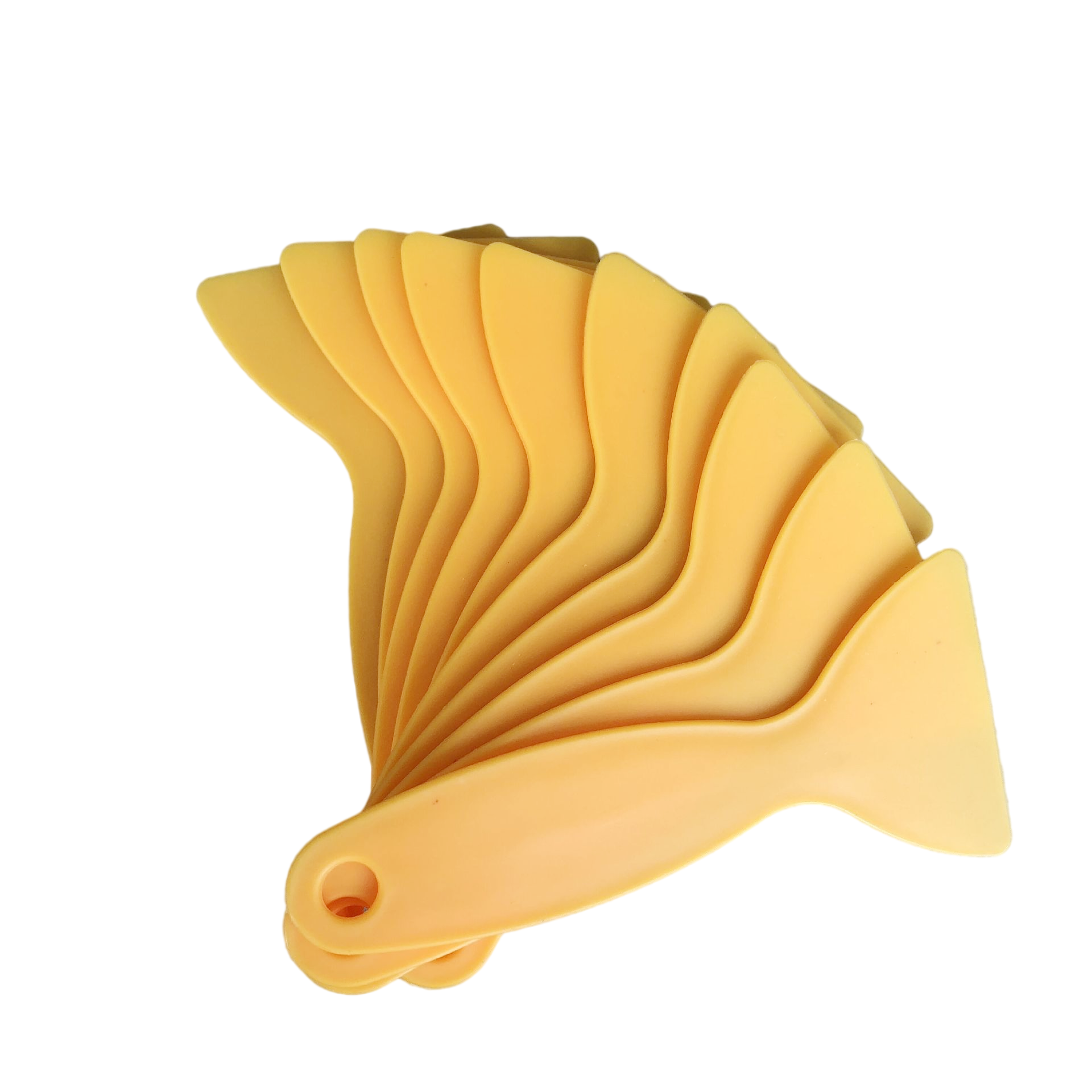 Hard plastic thin scrapers strong and durable spatula yellow polish stamper for repair walls