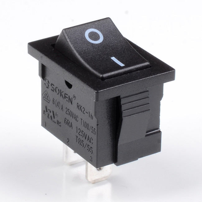 Soken On off square 2 Pin Rocker Switch с 21x15 мм 10a 250vac t85