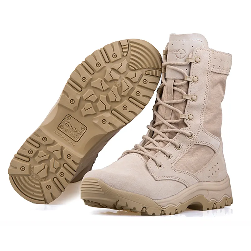 Lightweight Military desert boots for Summer hot weather anti sand tactical boots