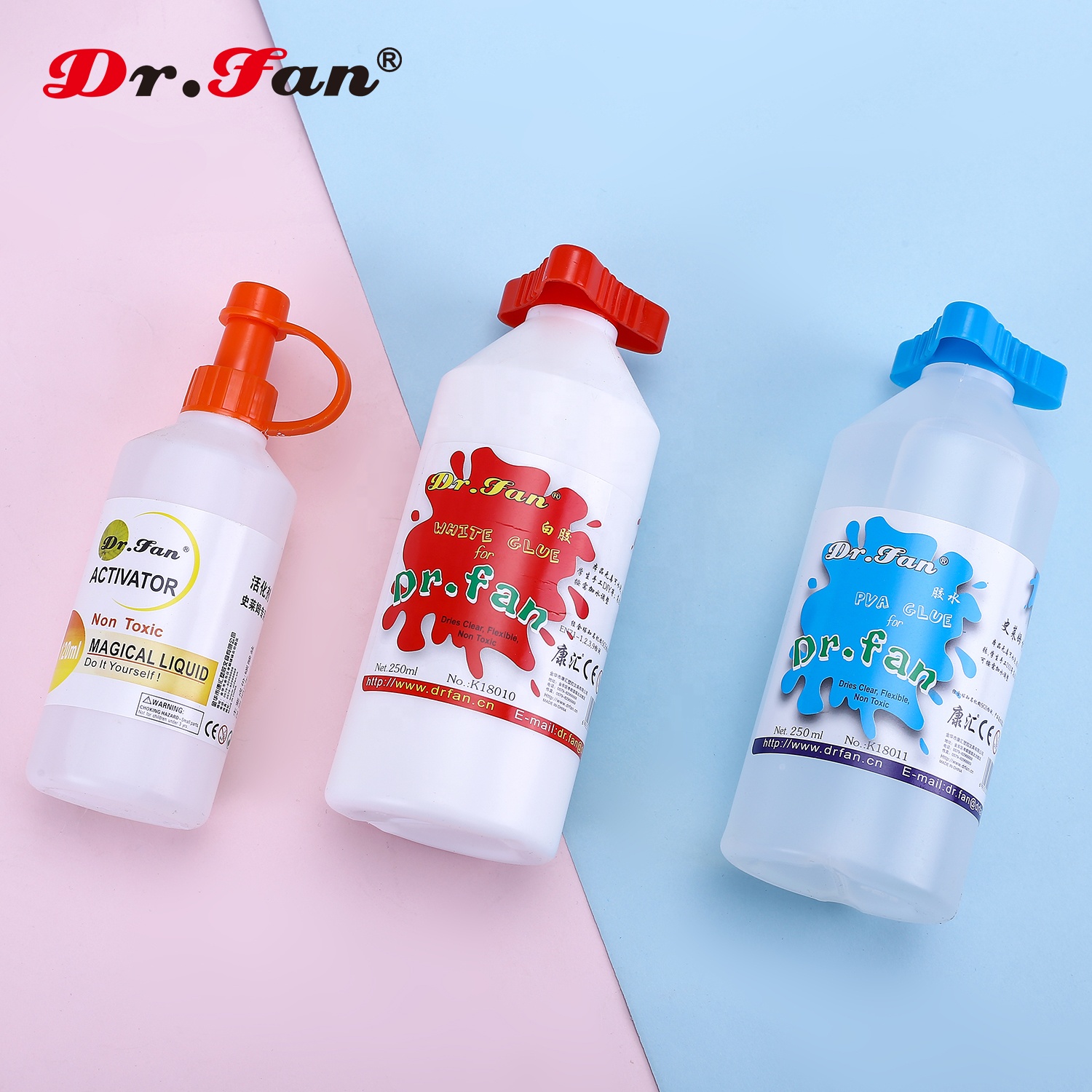 Dr.fan DIY Развивающие игрушки красочный набор слизи клей для детей набор слизи науки упаковка Большой Стебель Эко материал