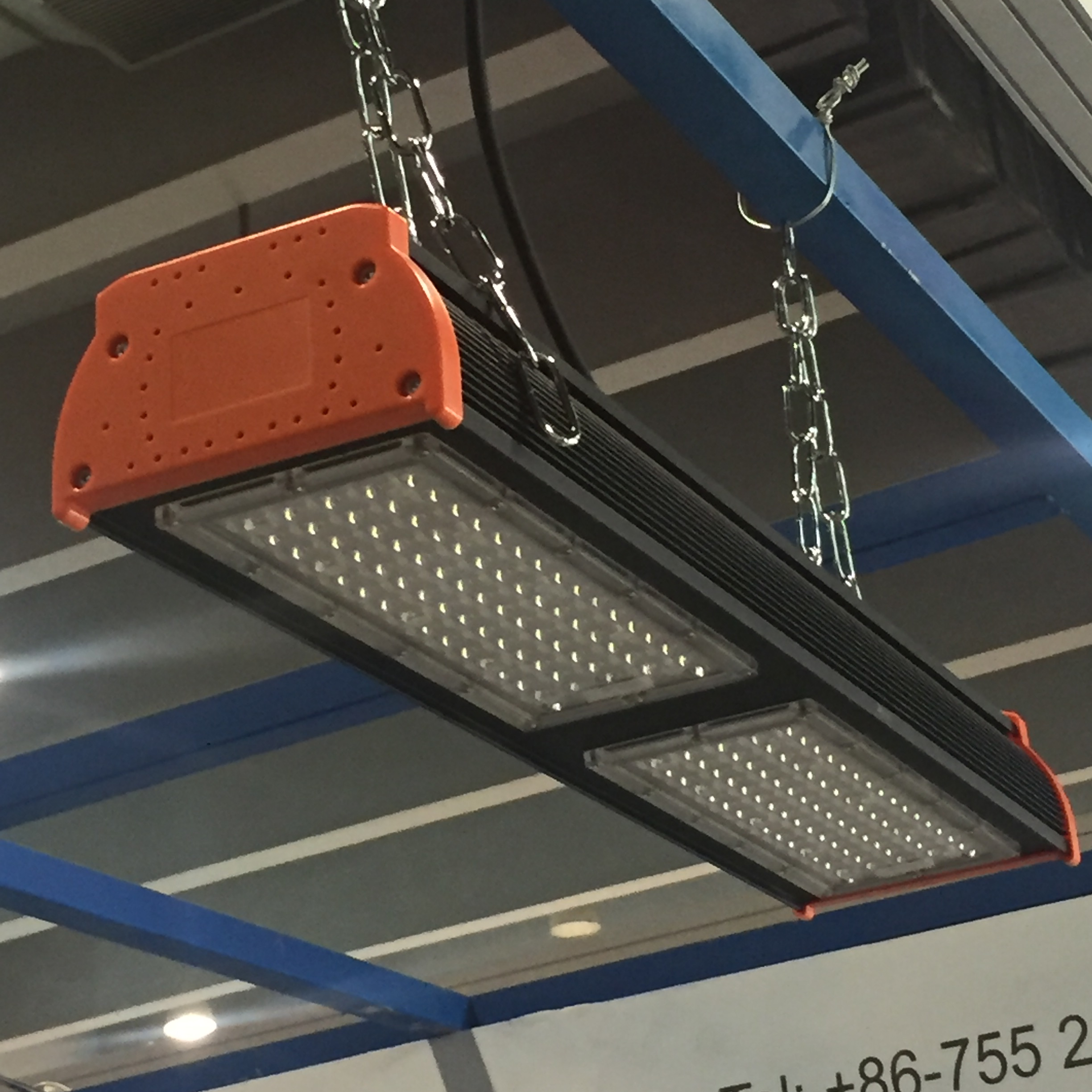 Заводская Поставка промышленных ламп IP65 CRI 80 установленный 100 Вт Светодиодный линейный подвесной светильник