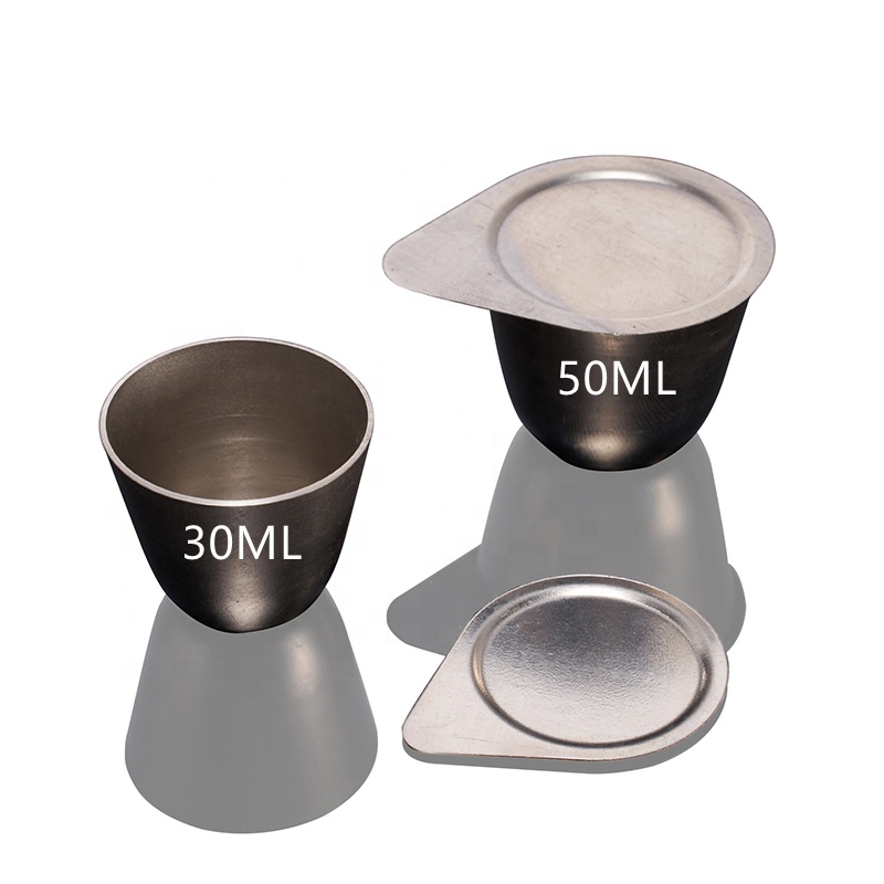 high purity 30ml nickel metal crucibles for melting iron alloy
