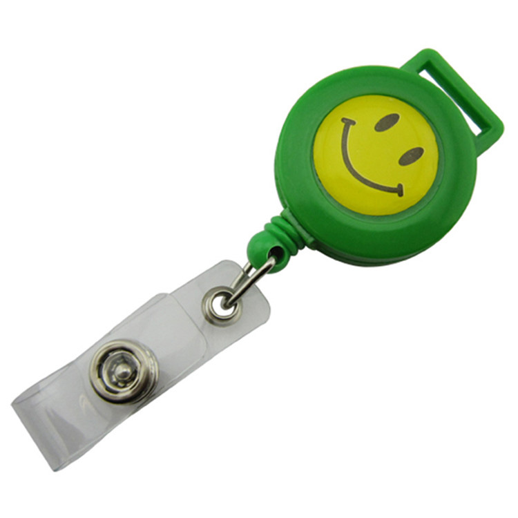 Retractable ID Card Interchangeable Badge Reel ID Tag Custom Badge Reel Lanyards No Minimum Order