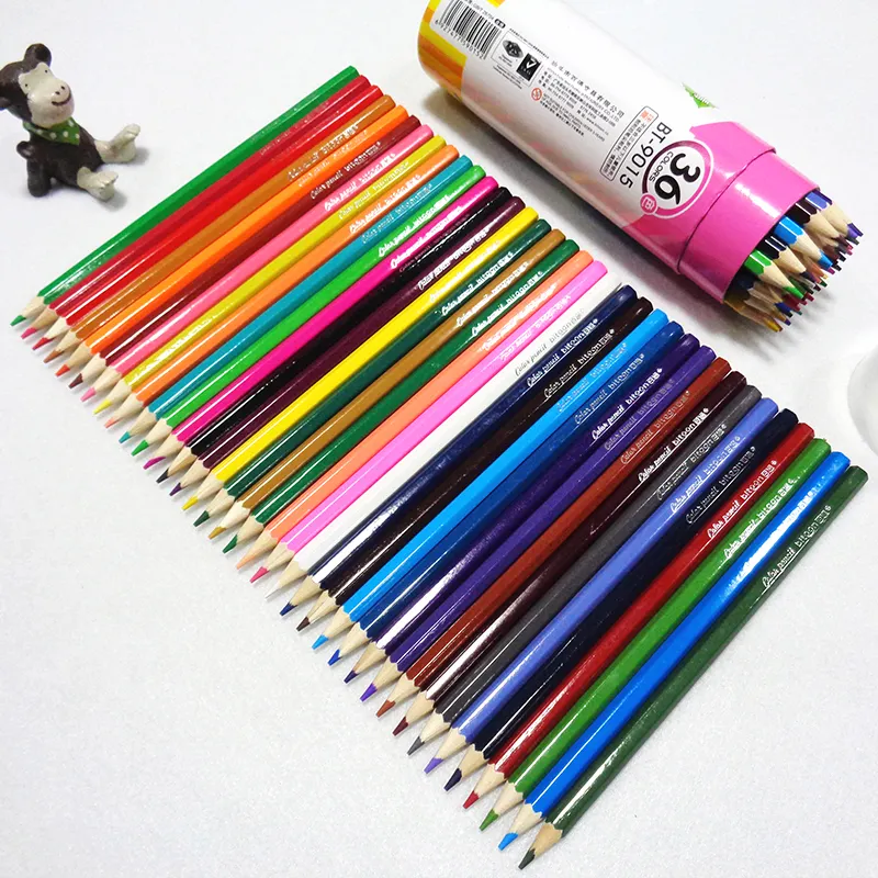 36 Colors Pencil School Students Supply Wood Pencils Set Kids Colored Pencils