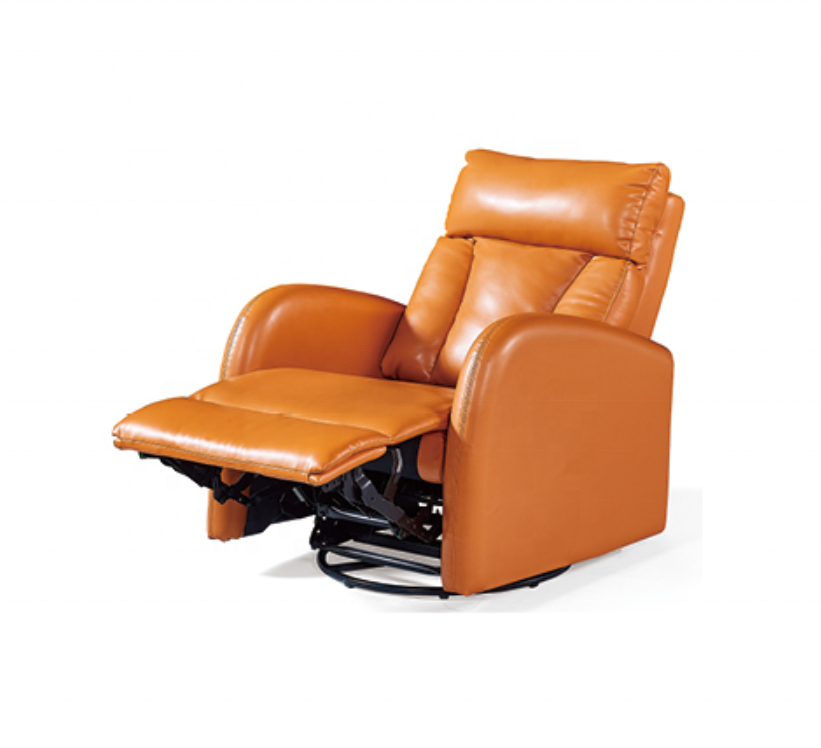 Modern living room sofas Leather cover with bluetooth and 360 degree rotating indoor chaise lounge recliner Chair