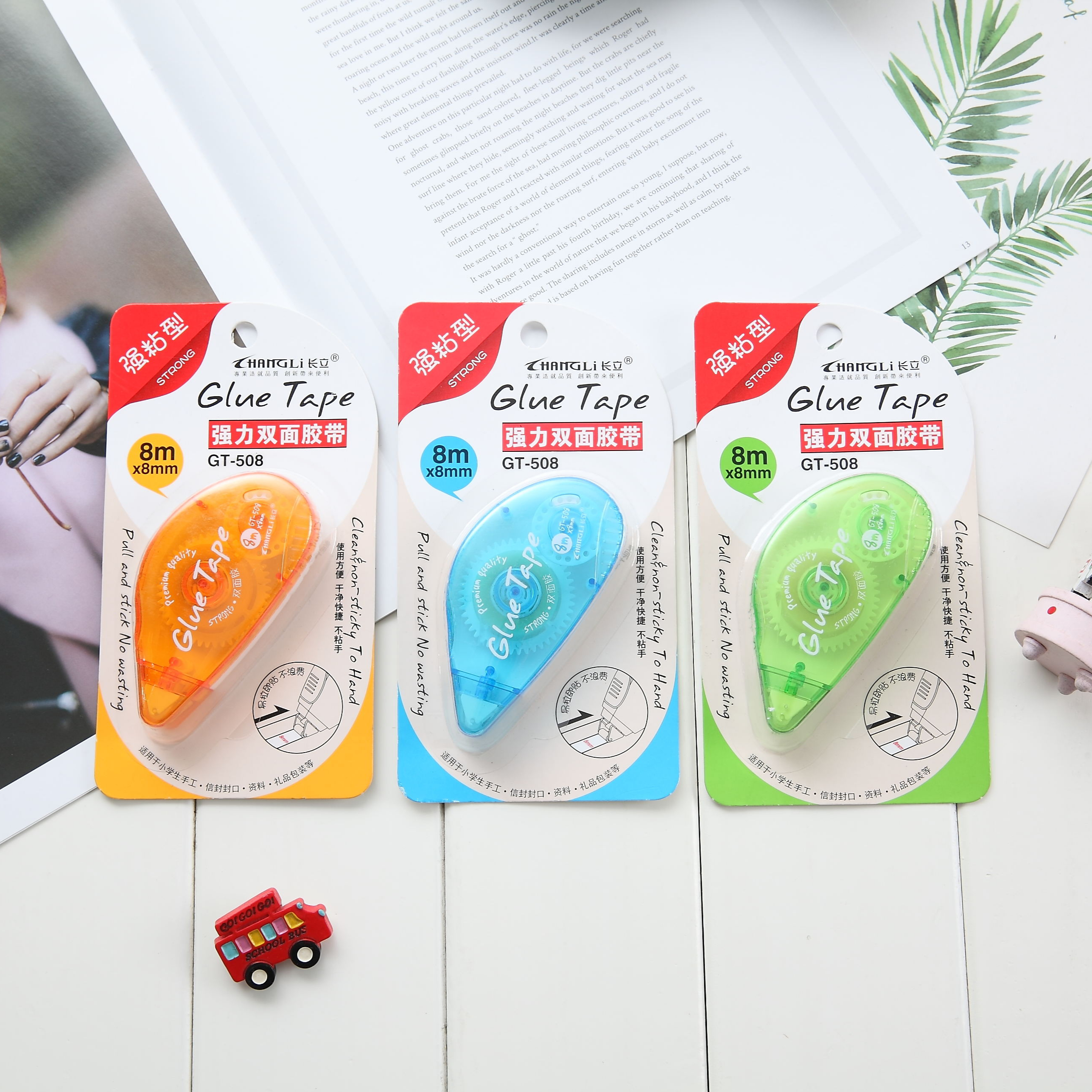 Newly Design Stationery Items For School office supplies Double Sided glue Tape Runner