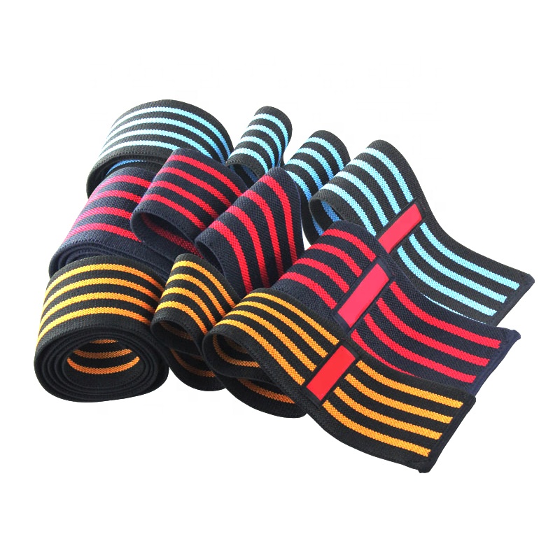 Weightlifting Fitness Knee Wraps Powerlifting Knee Support Compression Bandage