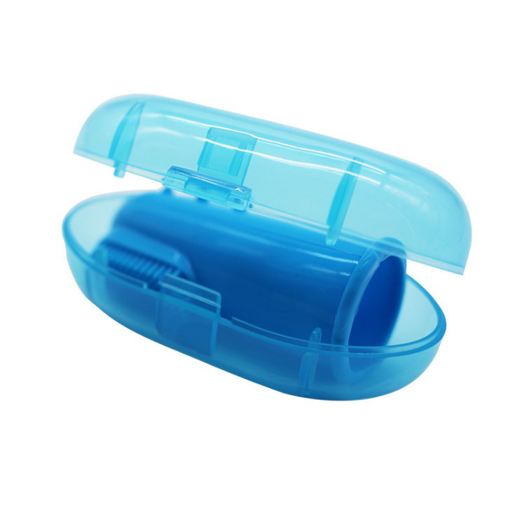 Bpa free silicone finger toothbrush with case soft colorful baby silicone toothbrush for babies