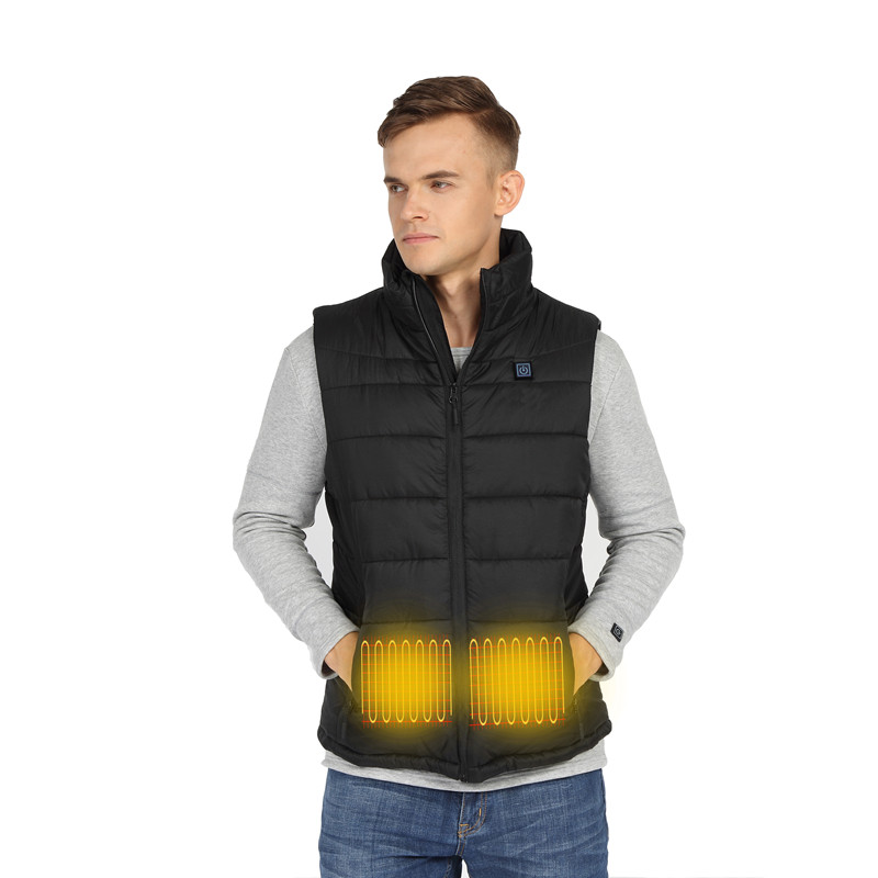 Savior Custom Winter Soft Far Infrared Rechargeable Battery Heated Winter Vest